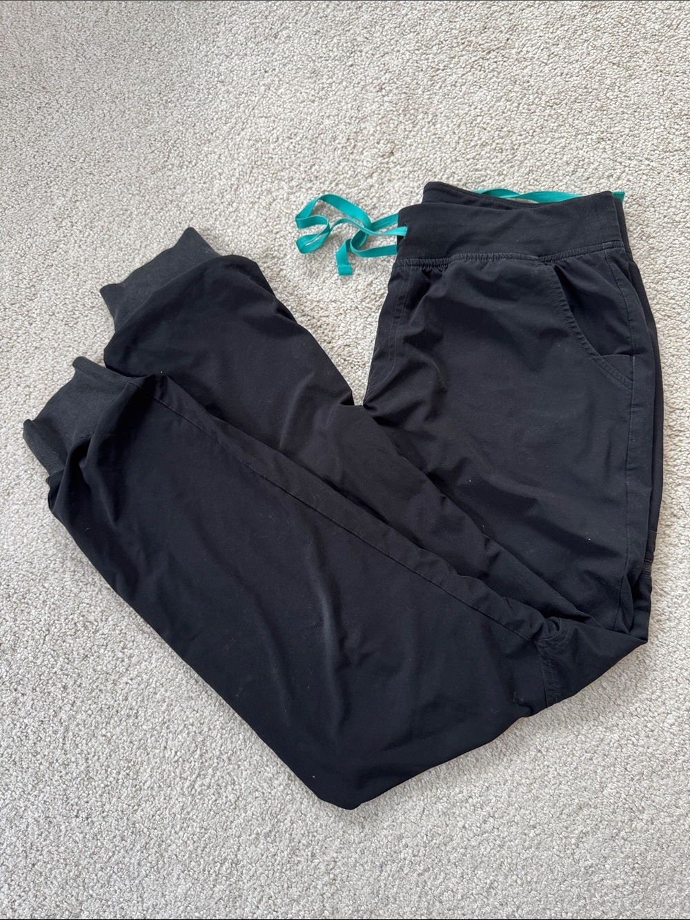 Figs Zamora Jogger Scrub Pants *Lined 30.5" Medium Tall Black